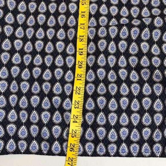 Thomas Dean Blue Men's Large Paisley Print Shirt - Picture 4 of 7